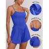 imageANRABESS Women Rompers Summer Casual Sleeveless Spaghetti Strap Jumpsuit Builtin Shorts Athletic Workout One Piece OutfitsRoyal Blue