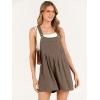 imageANRABESS Womens Summer Casual Rompers Bib Short Overalls Loose Linen Jumpsuit Beach Outfits Travel Vacation ClothesBrown