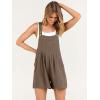 imageANRABESS Womens Summer Casual Rompers Bib Short Overalls Loose Linen Jumpsuit Beach Outfits Travel Vacation ClothesBrown