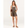imageANRABESS Womens Summer Casual Rompers Bib Short Overalls Loose Linen Jumpsuit Beach Outfits Travel Vacation ClothesBrown