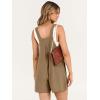 imageANRABESS Womens Summer Casual Rompers Bib Short Overalls Loose Linen Jumpsuit Beach Outfits Travel Vacation ClothesDeep Khaki