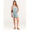 imageANRABESS Womens Summer Casual Rompers Bib Short Overalls Loose Linen Jumpsuit Beach Outfits Travel Vacation ClothesLake Green