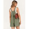 imageANRABESS Womens Summer Casual Rompers Bib Short Overalls Loose Linen Jumpsuit Beach Outfits Travel Vacation ClothesOlive
