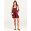 imageANRABESS Womens Summer Casual Rompers Bib Short Overalls Loose Linen Jumpsuit Beach Outfits Travel Vacation ClothesRed