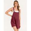 imageANRABESS Womens Summer Casual Rompers Bib Short Overalls Loose Linen Jumpsuit Beach Outfits Travel Vacation ClothesRed