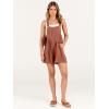 imageANRABESS Womens Summer Casual Rompers Bib Short Overalls Loose Linen Jumpsuit Beach Outfits Travel Vacation ClothesRust