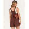 imageANRABESS Womens Summer Casual Rompers Bib Short Overalls Loose Linen Jumpsuit Beach Outfits Travel Vacation ClothesRust Brown
