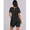 imageANRABESS Womens Summer Casual Rompers Short Sleeve V Neck Loose Fit Jumpsuit 2025 Trendy One Piece Jumps with PocketsBlack