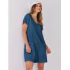 imageANRABESS Womens Summer Casual Rompers Short Sleeve V Neck Loose Fit Jumpsuit 2025 Trendy One Piece Jumps with PocketsBlue
