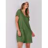 imageANRABESS Womens Summer Casual Rompers Short Sleeve V Neck Loose Fit Jumpsuit 2025 Trendy One Piece Jumps with PocketsGreen