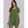 imageANRABESS Womens Summer Casual Rompers Short Sleeve V Neck Loose Fit Jumpsuit 2025 Trendy One Piece Jumps with PocketsGreen