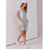 imageANRABESS Womens Summer Casual Rompers Short Sleeve V Neck Loose Fit Jumpsuit 2025 Trendy One Piece Jumps with PocketsGrey