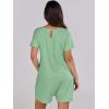 imageANRABESS Womens Summer Casual Rompers Short Sleeve V Neck Loose Fit Jumpsuit 2025 Trendy One Piece Jumps with PocketsLight Green