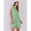 imageANRABESS Womens Summer Casual Rompers Short Sleeve V Neck Loose Fit Jumpsuit 2025 Trendy One Piece Jumps with PocketsLight Green