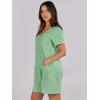 imageANRABESS Womens Summer Casual Rompers Short Sleeve V Neck Loose Fit Jumpsuit 2025 Trendy One Piece Jumps with PocketsLight Green