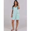 imageANRABESS Womens Summer Casual Rompers Short Sleeve V Neck Loose Fit Jumpsuit 2025 Trendy One Piece Jumps with PocketsMint Green
