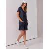 imageANRABESS Womens Summer Casual Rompers Short Sleeve V Neck Loose Fit Jumpsuit 2025 Trendy One Piece Jumps with PocketsNavy Blue