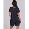 imageANRABESS Womens Summer Casual Rompers Short Sleeve V Neck Loose Fit Jumpsuit 2025 Trendy One Piece Jumps with PocketsNavy Blue