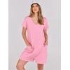 imageANRABESS Womens Summer Casual Rompers Short Sleeve V Neck Loose Fit Jumpsuit 2025 Trendy One Piece Jumps with PocketsPink