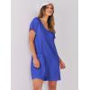 imageANRABESS Womens Summer Casual Rompers Short Sleeve V Neck Loose Fit Jumpsuit 2025 Trendy One Piece Jumps with PocketsRoyal Blue