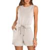 imageANRABESS Romper for Women Summer Dressy Casual 2025 Fashion Outfits Sleeveless Cute Cozy Lounge Short Jumpsuit Trendy ClothesAprioct