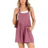 imageANRABESS Womens Summer Casual Rompers Bib Short Overalls Loose Linen Jumpsuit Beach Outfits Travel Vacation ClothesFuchsia