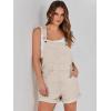 imageANRABESS Overalls for Women Denim Shorts Overalls 2025 Summer Casual Loose Fit Adjustable Rompers Jean jumpsuit Bib ShortallsApricot