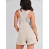 imageANRABESS Overalls for Women Denim Shorts Overalls 2025 Summer Casual Loose Fit Adjustable Rompers Jean jumpsuit Bib ShortallsApricot