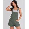 imageANRABESS Overalls for Women Denim Shorts Overalls 2025 Summer Casual Loose Fit Adjustable Rompers Jean jumpsuit Bib ShortallsArmy Green
