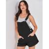 imageANRABESS Overalls for Women Denim Shorts Overalls 2025 Summer Casual Loose Fit Adjustable Rompers Jean jumpsuit Bib ShortallsBlack