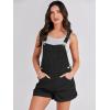 imageANRABESS Overalls for Women Denim Shorts Overalls 2025 Summer Casual Loose Fit Adjustable Rompers Jean jumpsuit Bib ShortallsBlack