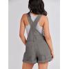imageANRABESS Overalls for Women Denim Shorts Overalls 2025 Summer Casual Loose Fit Adjustable Rompers Jean jumpsuit Bib ShortallsDeep Gray