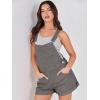 imageANRABESS Overalls for Women Denim Shorts Overalls 2025 Summer Casual Loose Fit Adjustable Rompers Jean jumpsuit Bib ShortallsDeep Gray