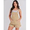 imageANRABESS Overalls for Women Denim Shorts Overalls 2025 Summer Casual Loose Fit Adjustable Rompers Jean jumpsuit Bib ShortallsKhaki