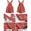 imageANRABESS Overalls for Women Denim Shorts Overalls 2025 Summer Casual Loose Fit Adjustable Rompers Jean jumpsuit Bib ShortallsRust Red