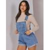 imageANRABESS Overalls for Women Denim Shorts Overalls 2025 Summer Casual Loose Fit Adjustable Rompers Jean jumpsuit Bib ShortallsWashed Blue