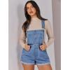 imageANRABESS Overalls for Women Denim Shorts Overalls 2025 Summer Casual Loose Fit Adjustable Rompers Jean jumpsuit Bib ShortallsWashed Blue
