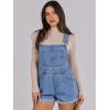 imageANRABESS Overalls for Women Denim Shorts Overalls 2025 Summer Casual Loose Fit Adjustable Rompers Jean jumpsuit Bib ShortallsWashed Blue