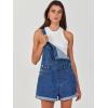 imageANRABESS Overalls for Women Denim Shorts Overalls 2025 Summer Casual Loose Fit Adjustable Rompers Jean jumpsuit Bib ShortallsWashed Deep Blue