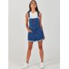 imageANRABESS Overalls for Women Denim Shorts Overalls 2025 Summer Casual Loose Fit Adjustable Rompers Jean jumpsuit Bib ShortallsWashed Deep Blue