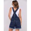 imageANRABESS Overalls for Women Denim Shorts Overalls 2025 Summer Casual Loose Fit Adjustable Rompers Jean jumpsuit Bib ShortallsWashed Nightfall Blue