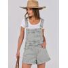 imageANRABESS Overalls for Women Denim Shorts Overalls 2025 Summer Casual Loose Fit Adjustable Rompers Jean jumpsuit Bib ShortallsWashed Retro Gray Blue