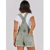 imageANRABESS Overalls for Women Denim Shorts Overalls 2025 Summer Casual Loose Fit Adjustable Rompers Jean jumpsuit Bib ShortallsWashed Retro Yellow Blue