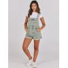 imageANRABESS Overalls for Women Denim Shorts Overalls 2025 Summer Casual Loose Fit Adjustable Rompers Jean jumpsuit Bib ShortallsWashed Retro Yellow Blue