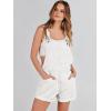 imageANRABESS Overalls for Women Denim Shorts Overalls 2025 Summer Casual Loose Fit Adjustable Rompers Jean jumpsuit Bib ShortallsWhite