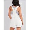 imageANRABESS Overalls for Women Denim Shorts Overalls 2025 Summer Casual Loose Fit Adjustable Rompers Jean jumpsuit Bib ShortallsWhite