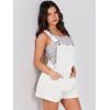 imageANRABESS Overalls for Women Denim Shorts Overalls 2025 Summer Casual Loose Fit Adjustable Rompers Jean jumpsuit Bib ShortallsWhite