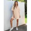 imageANRABESS Women Summer Oversized TShirt Tee Romper Casual Baggy Short Sleeve Overall Athletic Workout Jumpsuit Trendy OutfitsApricot