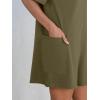 imageANRABESS Women Summer Oversized TShirt Tee Romper Casual Baggy Short Sleeve Overall Athletic Workout Jumpsuit Trendy OutfitsArmy Green