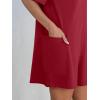imageANRABESS Women Summer Oversized TShirt Tee Romper Casual Baggy Short Sleeve Overall Athletic Workout Jumpsuit Trendy OutfitsBurgundy